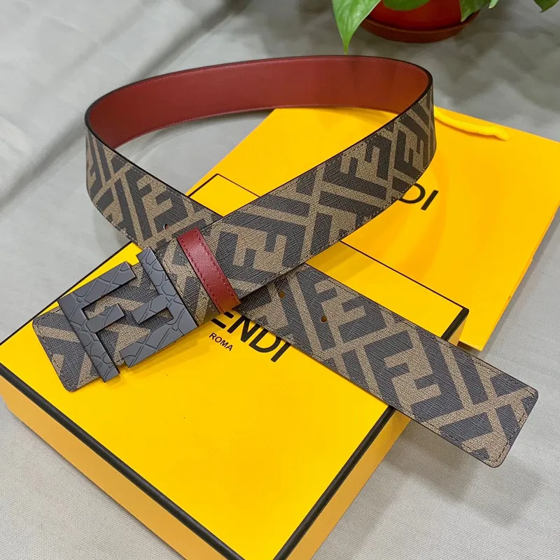 Fendi AAA+ Belts Cuoio Romano Width:4.0cm #A48494 Fendi AAA+ Belts Cuoio Romano Width:4.0cm #A48494