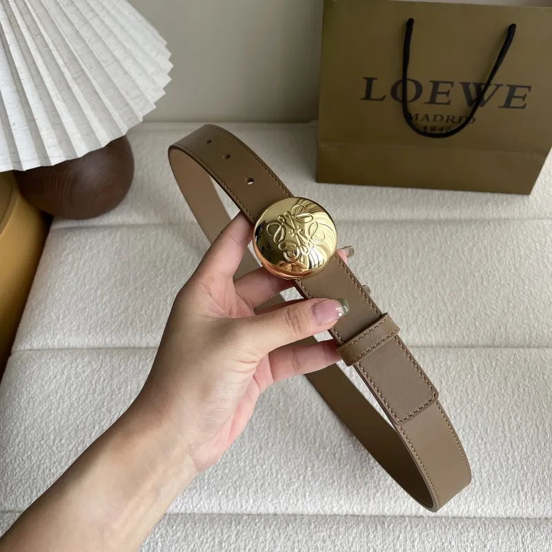 Loewe Leather Belts Luxury Design Fashion Original leather Genuine packaging width:3.2cm #A54001