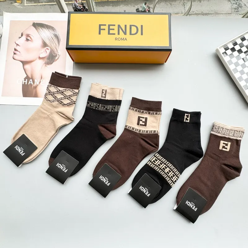 Fendi socks Five pairs per box #A51563