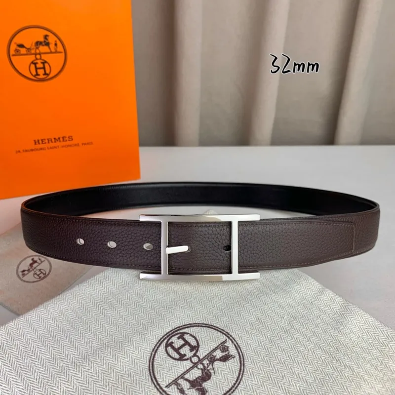 Hermes AAA+ Belts Luxury Design Fashion Original leather  Genuine packaging width:3.2cm #A53975