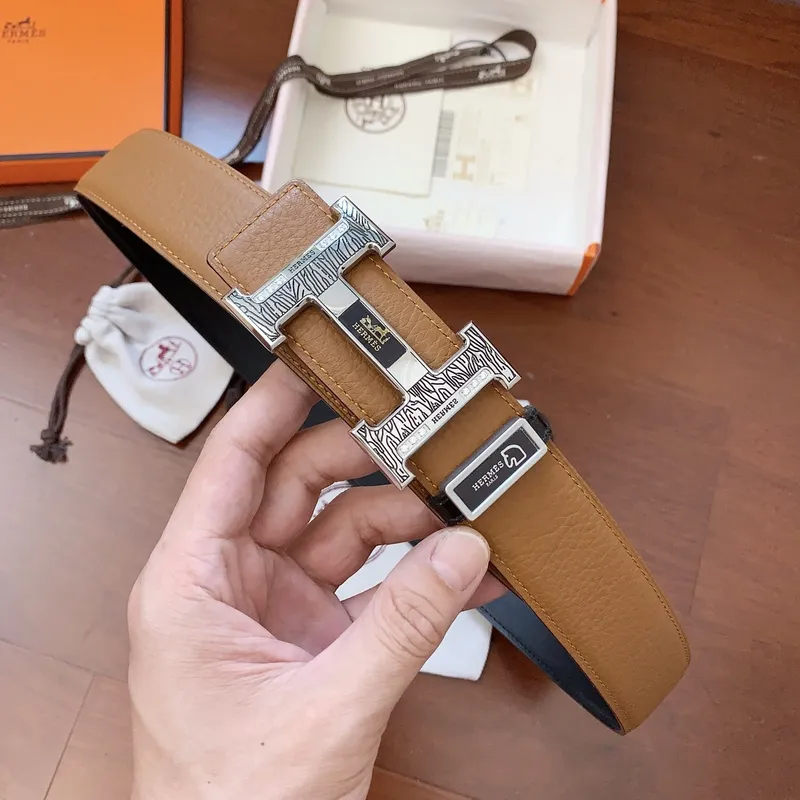 Hermes AAA+ Belts Luxury Design Fashion Original leather  Genuine packaging width:3.8cm #A53980