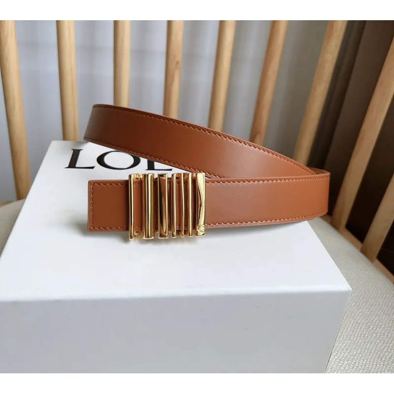 Loewe Leather Belts Luxury Design Fashion Original leather Genuine packaging width:2.8cm #A53998
