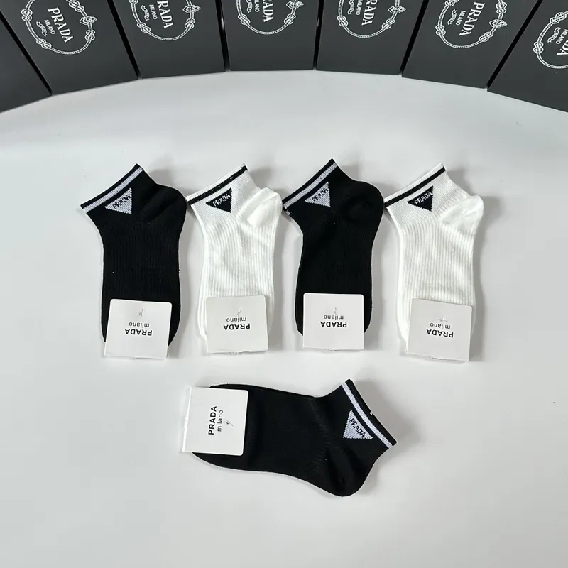 Prada socks Five pairs per box #A51587