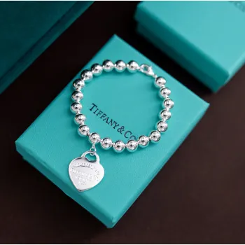 Tiffany Classic Heart Pendant Bracelet   Womens Toggle & Link Styles #A52304
