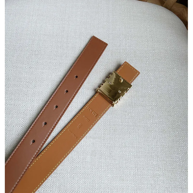 Loewe Leather Belts Luxury Design Fashion Original leather Genuine packaging width:2.8cm #A53998