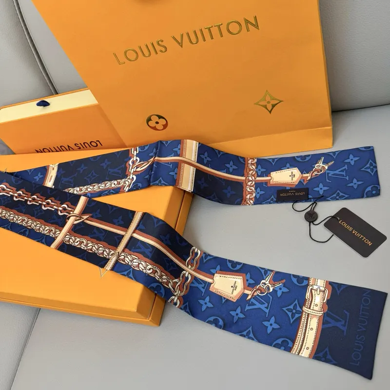 Louis Vuitton Scarf Small scarf decorate the bag scarf strap #A48601
