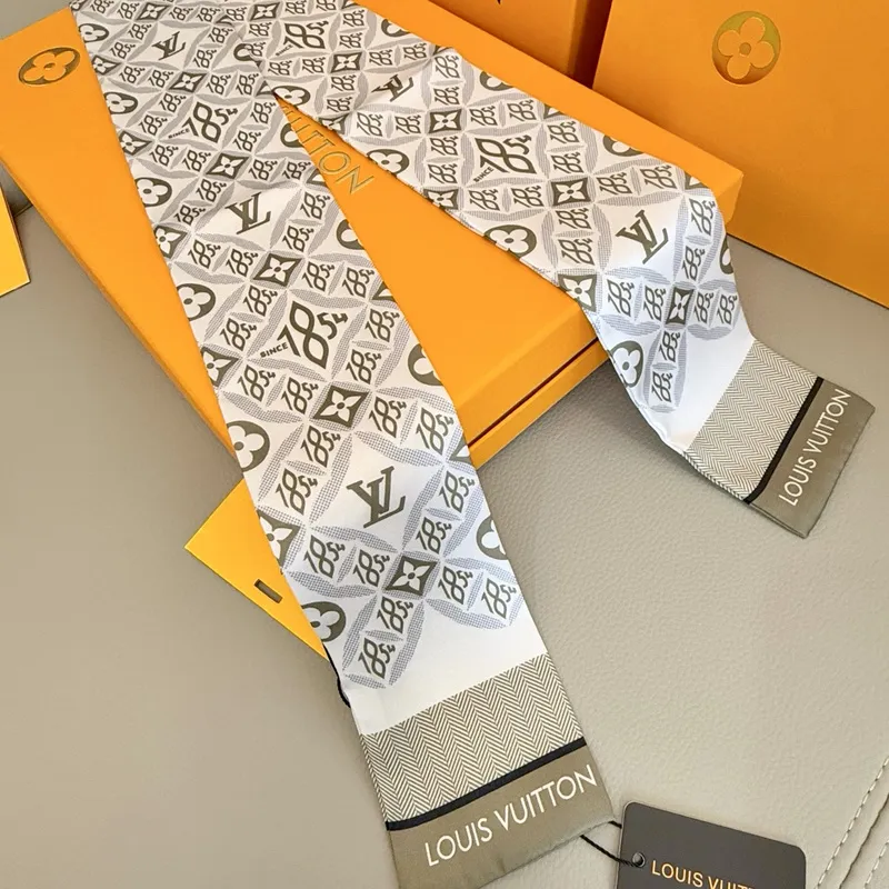 Louis Vuitton Scarf Small scarf decorate the bag scarf strap #A48597