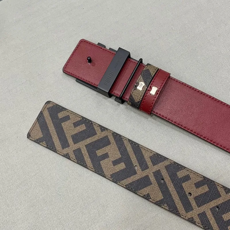 Fendi AAA+ Belts Cuoio Romano Width:4.0cm #A48494 Fendi AAA+ Belts Cuoio Romano Width:4.0cm #A48494