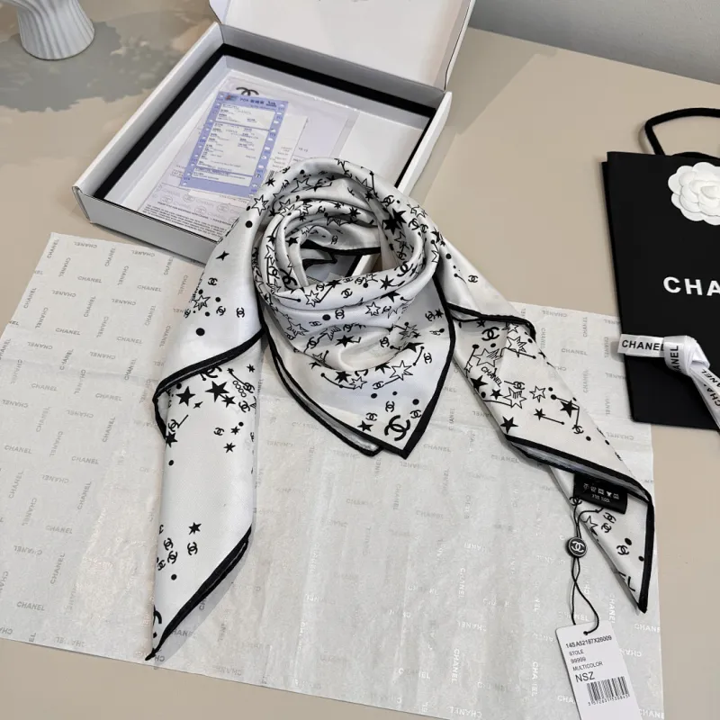 Chanel Designer Style Neck Scarves  Silk Scarves  Shawls  scarf #A63037