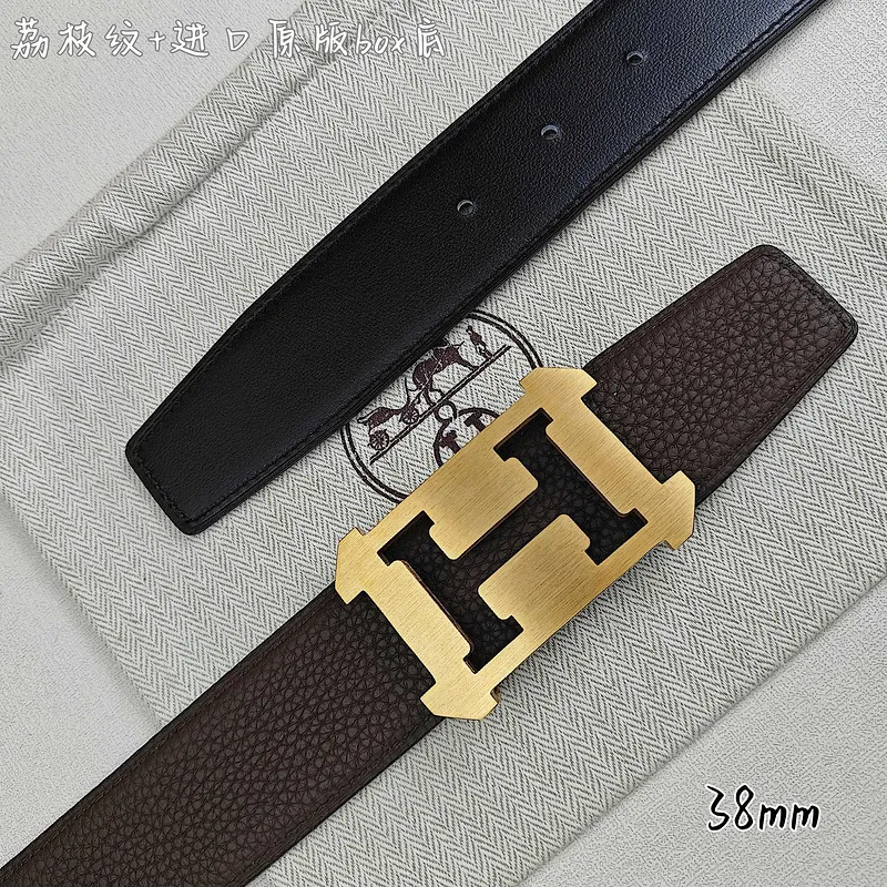 Hermes AAA+ Belts Luxury Design Fashion Original leather  Genuine packaging width:3.8cm #A53976