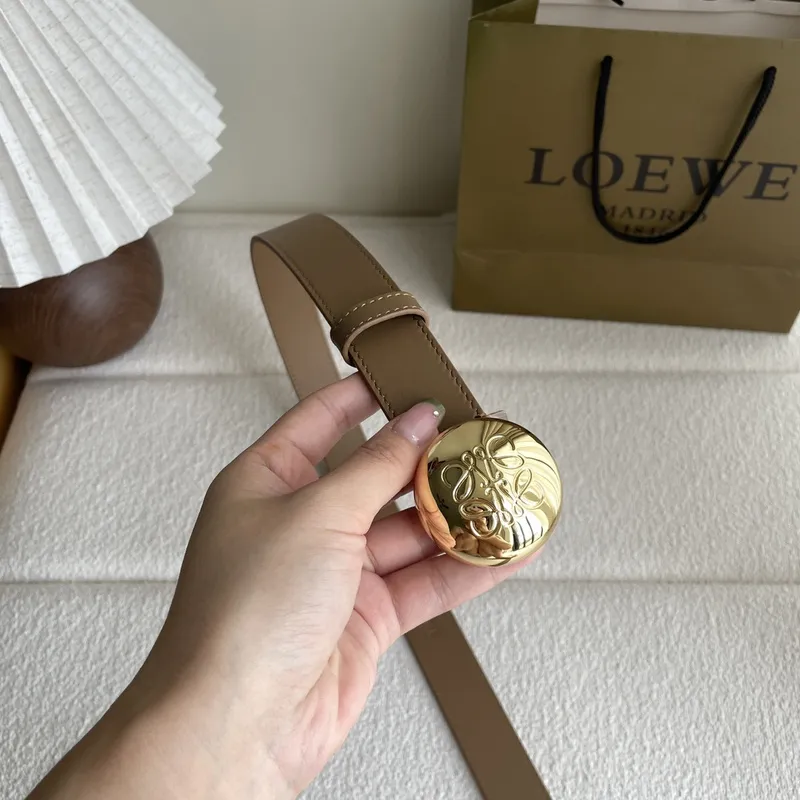 Loewe Leather Belts Luxury Design Fashion Original leather Genuine packaging width:3.2cm #A54001
