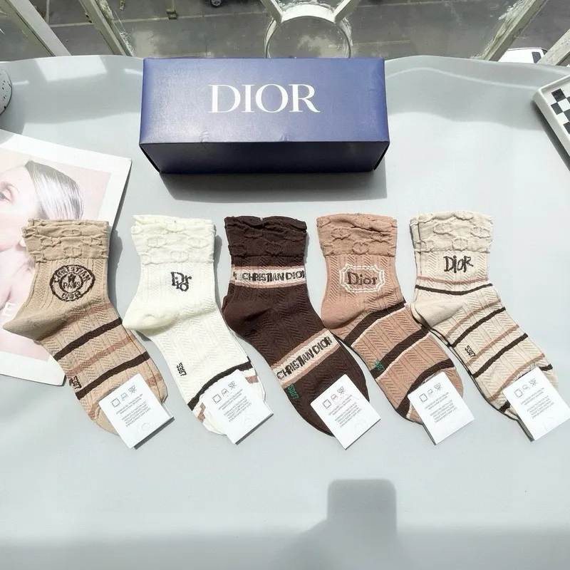 D-ior socks Five pairs per box #A51565