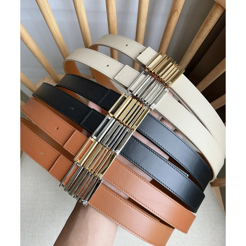 Loewe Leather Belts Luxury Design Fashion Original leather Genuine packaging width:2.8cm #A53998
