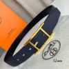 Hermes AAA+ Belts Luxury Design Fashion Original leather  Genuine packaging width:3.2cm #A53975