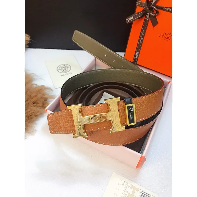 Luxury Design Fashion Original leather Hermes AAA+ Belts Genuine packaging width:3.8cm #A53964