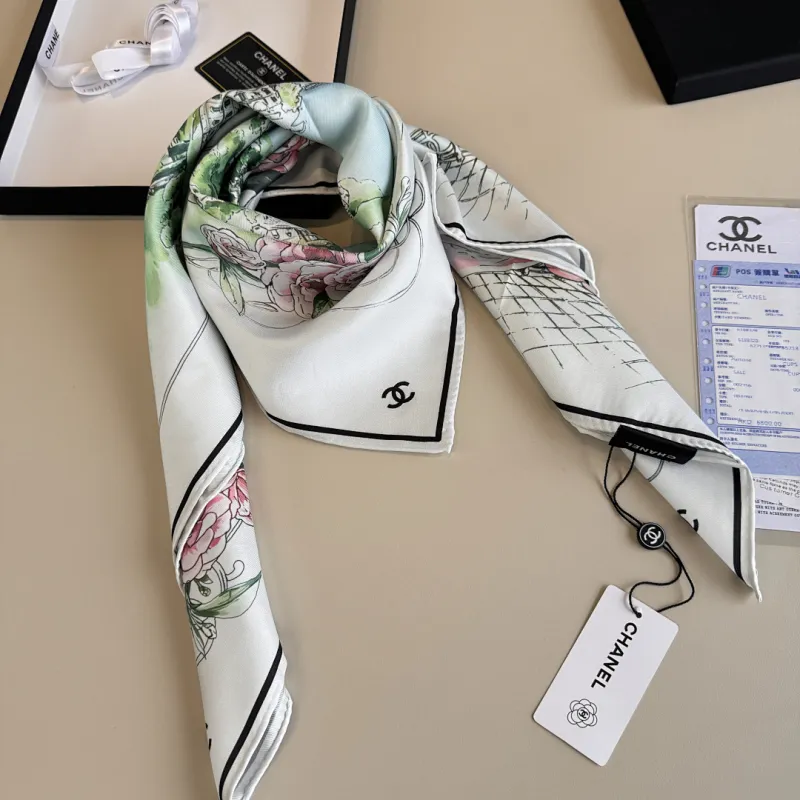 Chanel Designer Style Neck Scarves  Silk Scarves  Shawls  scarf #A63047