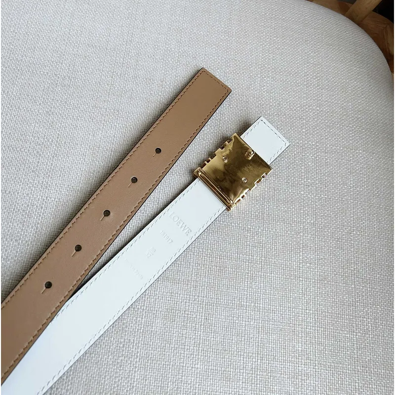 Loewe Leather Belts Luxury Design Fashion Original leather Genuine packaging width:2.8cm #A53997