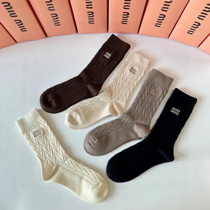 Miumiu socks Five pairs per box #A51572