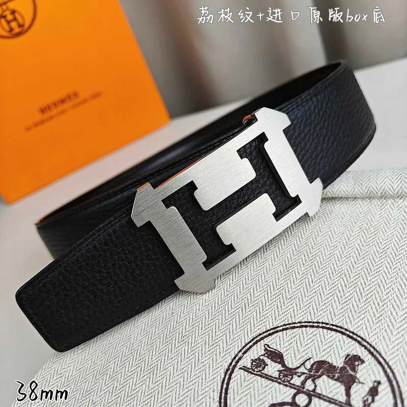Hermes AAA+ Belts Luxury Design Fashion Original leather  Genuine packaging width:3.8cm #A53976