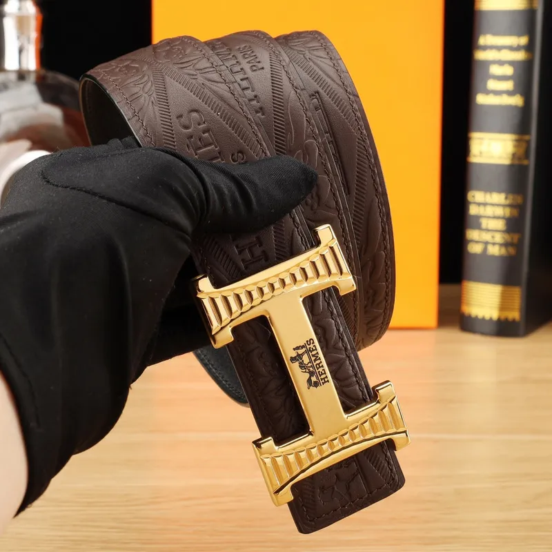 Luxury Design Fashion Original leather Hermes AAA+ Belts Genuine packaging width:3.8cm #A53965