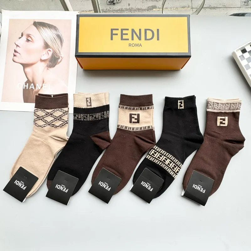Fendi socks Five pairs per box #A51563