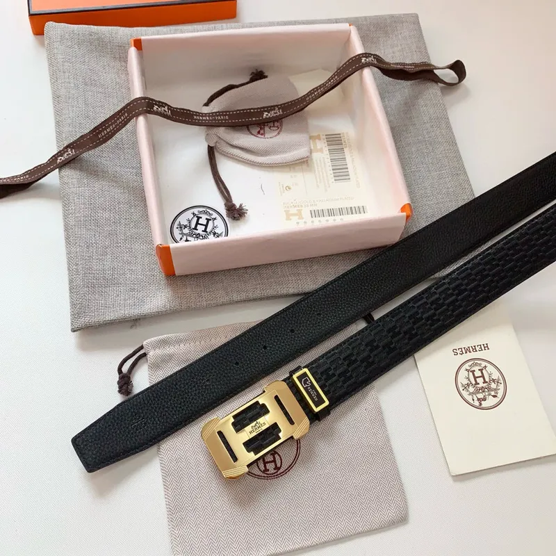 Luxury Design Fashion Original leather Hermes AAA+ Belts Genuine packaging width:3.8cm #A53960