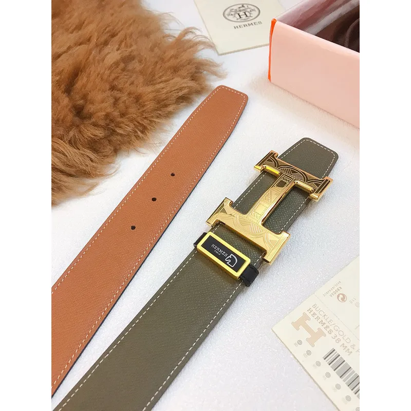 Luxury Design Fashion Original leather Hermes AAA+ Belts Genuine packaging width:3.8cm #A53964
