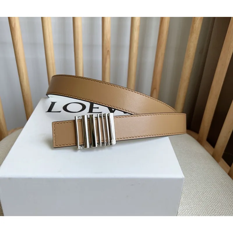 Loewe Leather Belts Luxury Design Fashion Original leather Genuine packaging width:2.8cm #A53997