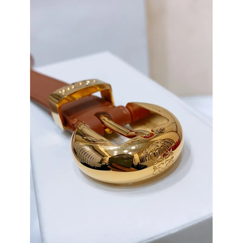 Loewe Leather Belts Luxury Design Fashion Original leather Genuine packaging width:2.0cm #A53996