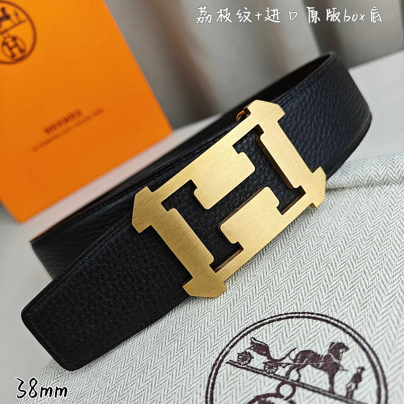 Hermes AAA+ Belts Luxury Design Fashion Original leather  Genuine packaging width:3.8cm #A53976