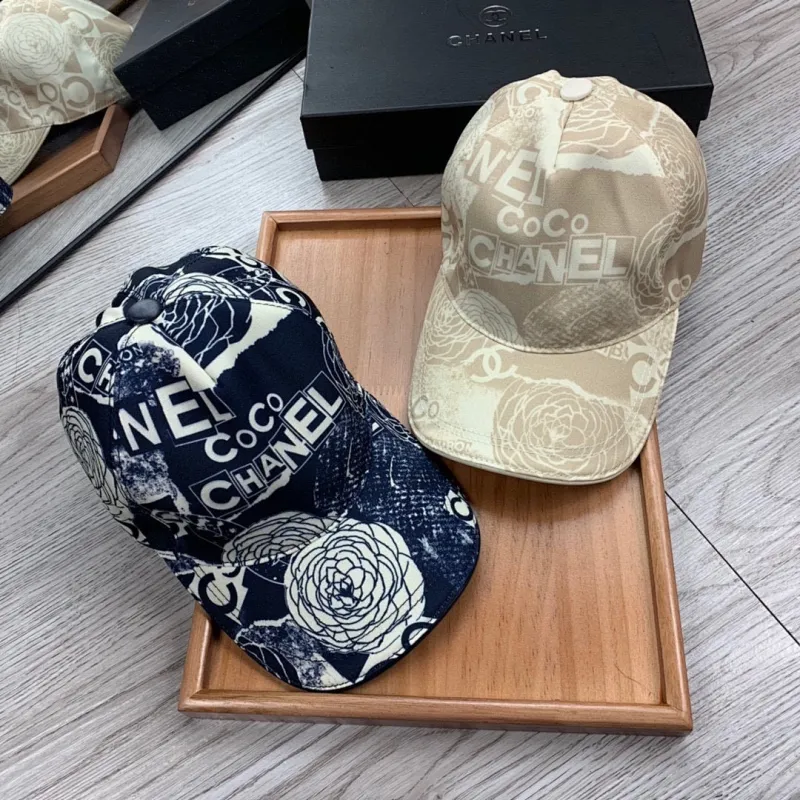 Chanel Printed and embroidered Caps&Hats #A62734 Chanel Printed and embroidered Caps&Hats #A62734