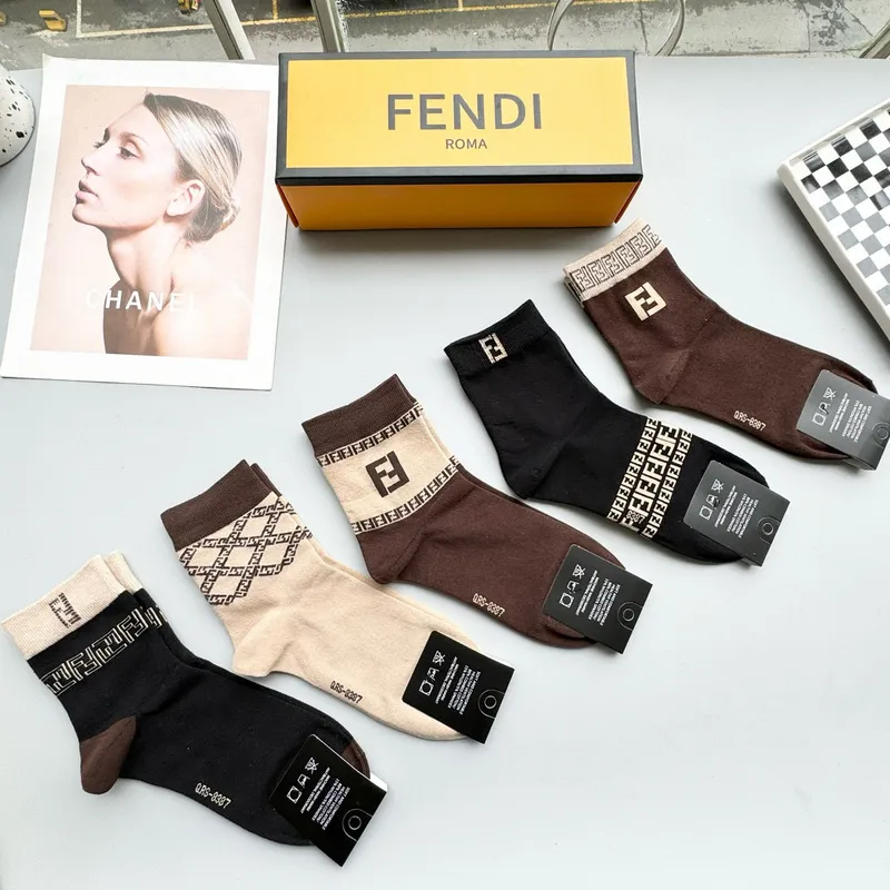 Fendi socks Five pairs per box #A51563