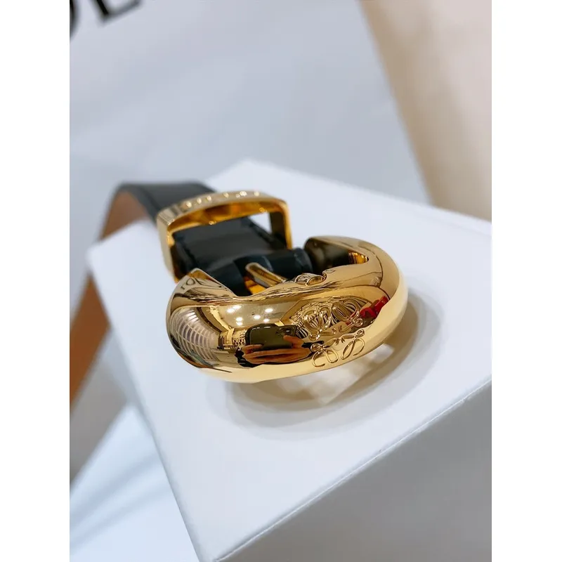 Loewe Leather Belts Luxury Design Fashion Original leather Genuine packaging width:2.0cm #A53996