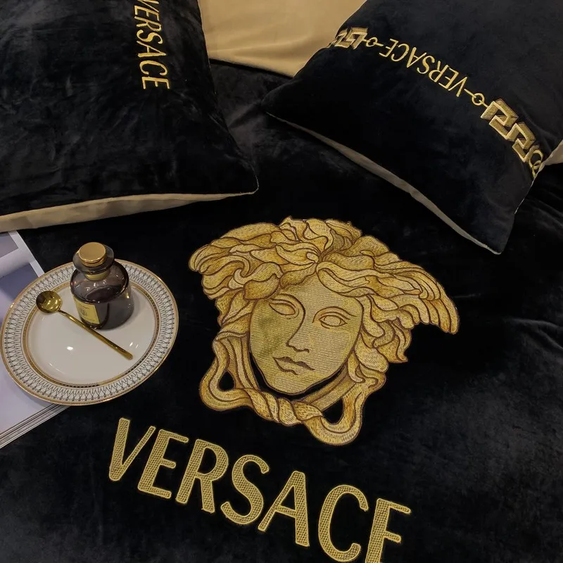 Versace Bedding Quilt Cover Pillowcase Bed Sheet Pillow #A48478