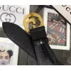 Gucci 1:1 GG 2.0cm New classic embossed leather belt  for women #9121713