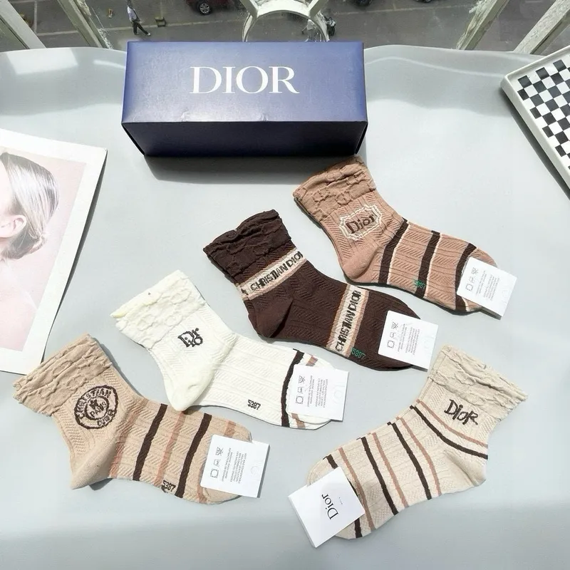 D-ior socks Five pairs per box #A51565