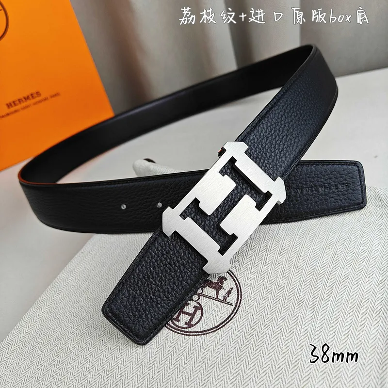 Hermes AAA+ Belts Luxury Design Fashion Original leather  Genuine packaging width:3.8cm #A53976