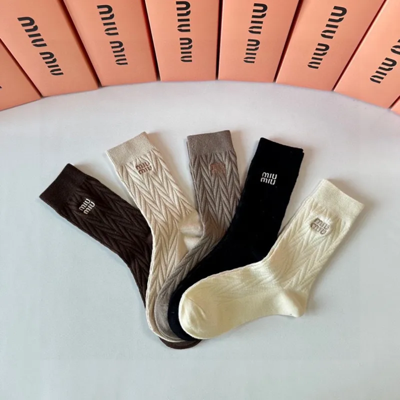 Miumiu socks Five pairs per box #A51572