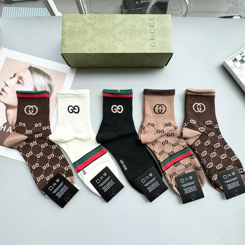 Gucci socks Five pairs per box #A51570 Gucci socks Five pairs per box #A51570