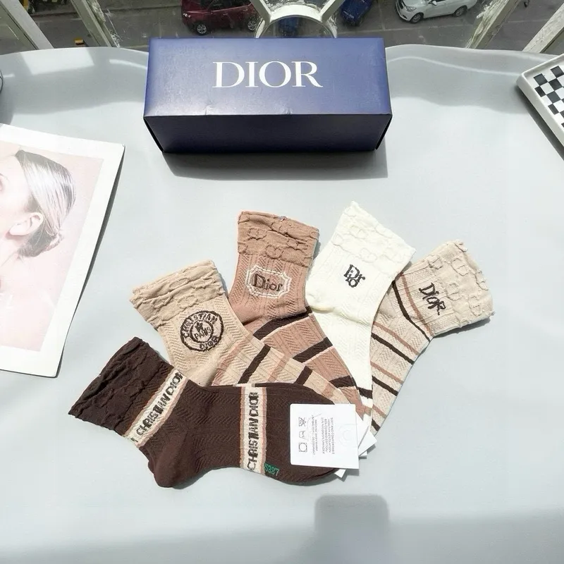D-ior socks Five pairs per box #A51565