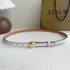Loewe Leather Belts Luxury Design Fashion Original leather Genuine packaging width:1.5cm #A53999