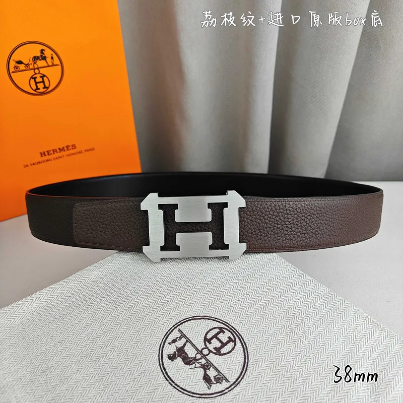 Hermes AAA+ Belts Luxury Design Fashion Original leather  Genuine packaging width:3.8cm #A53976