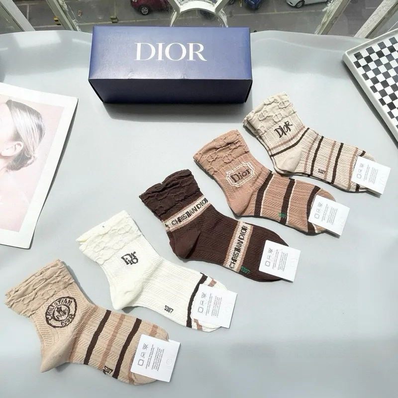 D-ior socks Five pairs per box #A51565