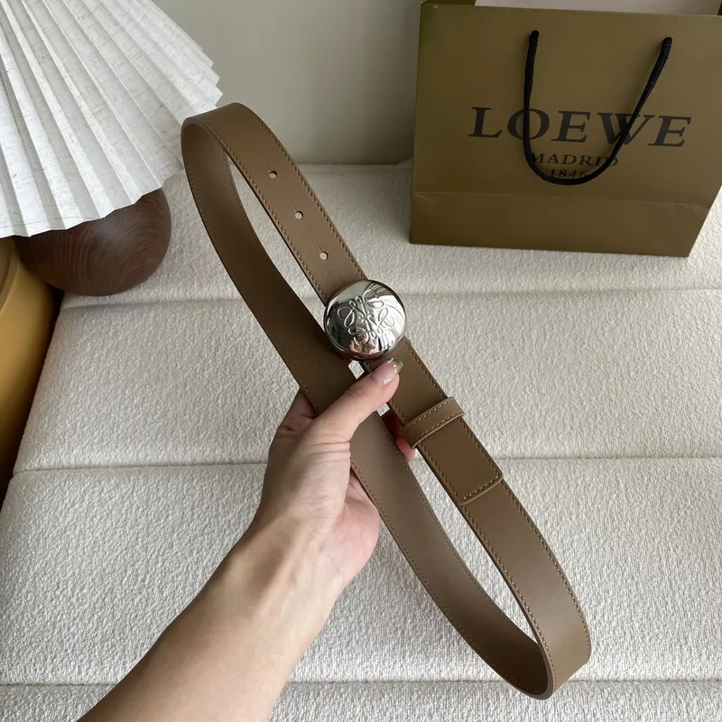 Loewe Leather Belts Luxury Design Fashion Original leather Genuine packaging width:3.2cm #A54001