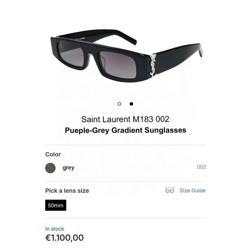 YSL AAA+ Sunglasses original box #A64305 YSL AAA+ Sunglasses original box #A64305