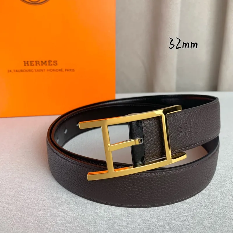 Hermes AAA+ Belts Luxury Design Fashion Original leather  Genuine packaging width:3.2cm #A53975