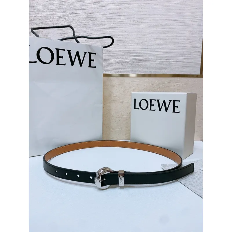 Loewe Leather Belts Luxury Design Fashion Original leather Genuine packaging width:2.0cm #A53996