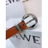 Loewe Leather Belts Luxury Design Fashion Original leather Genuine packaging width:2.0cm #A53996