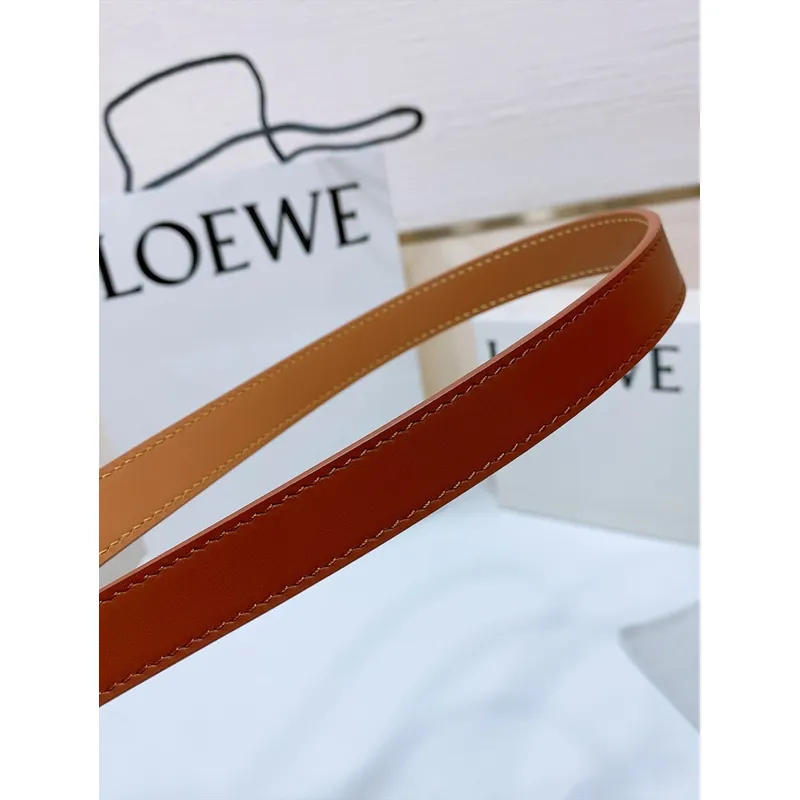 Loewe Leather Belts Luxury Design Fashion Original leather Genuine packaging width:2.0cm #A53996