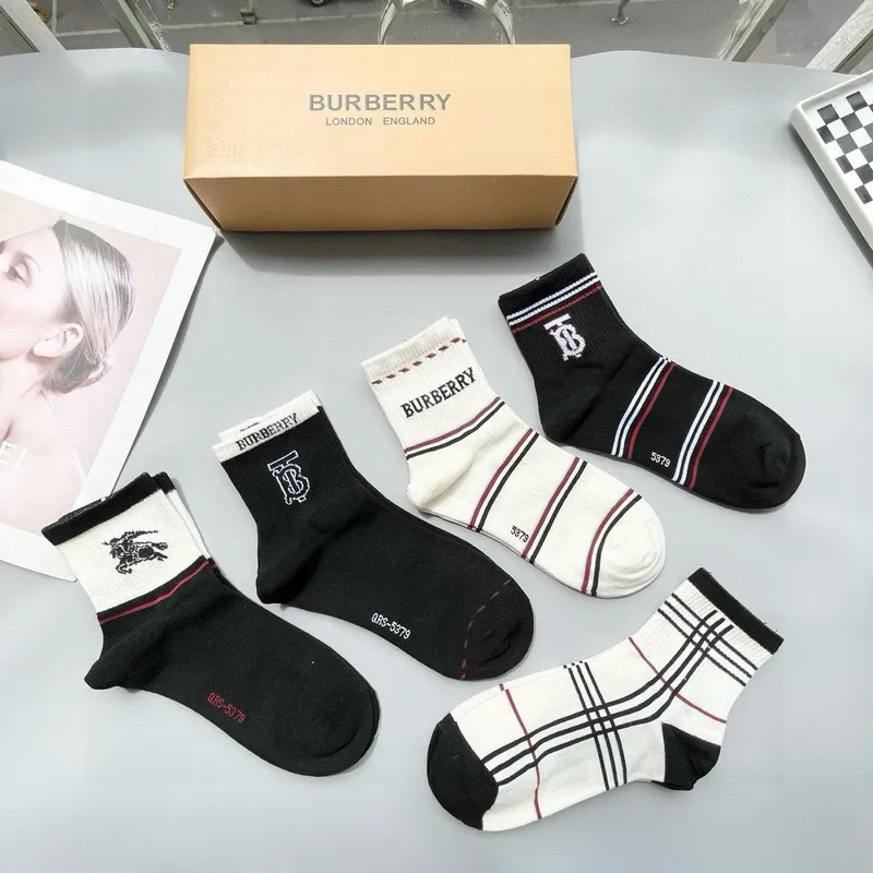 Burberry socks Five pairs per box #A51566